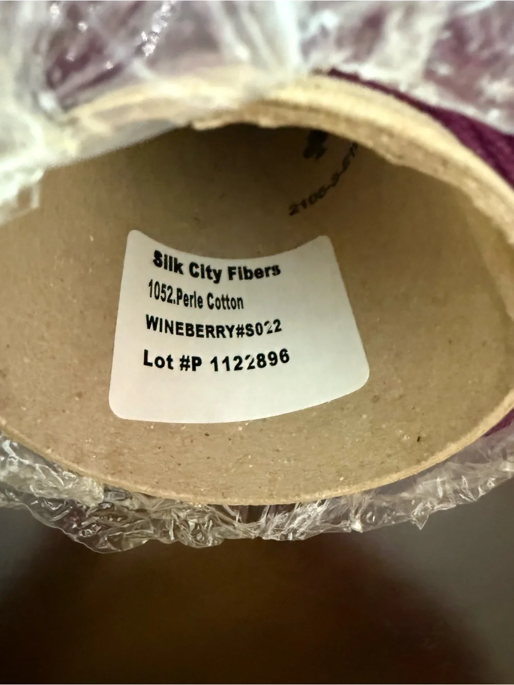 Silk City Fibers Perle 5/2 100% Mercerized Cotton Yarn - Deep Purple/Wineberry